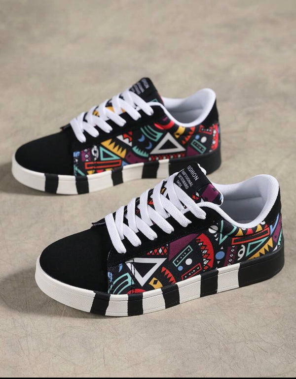 Multicolored canvas