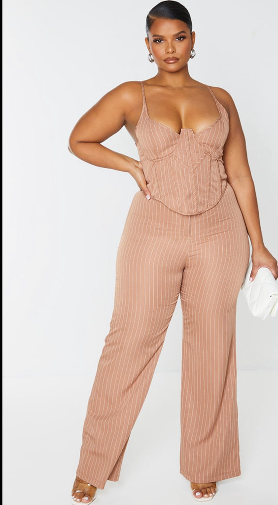 Striped pants set