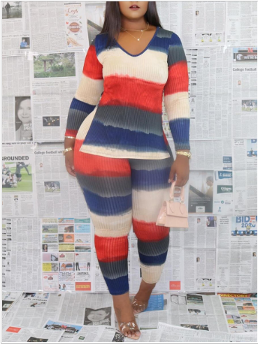 Long-sleeve multicolor