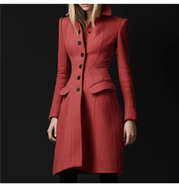 Lapel over coat