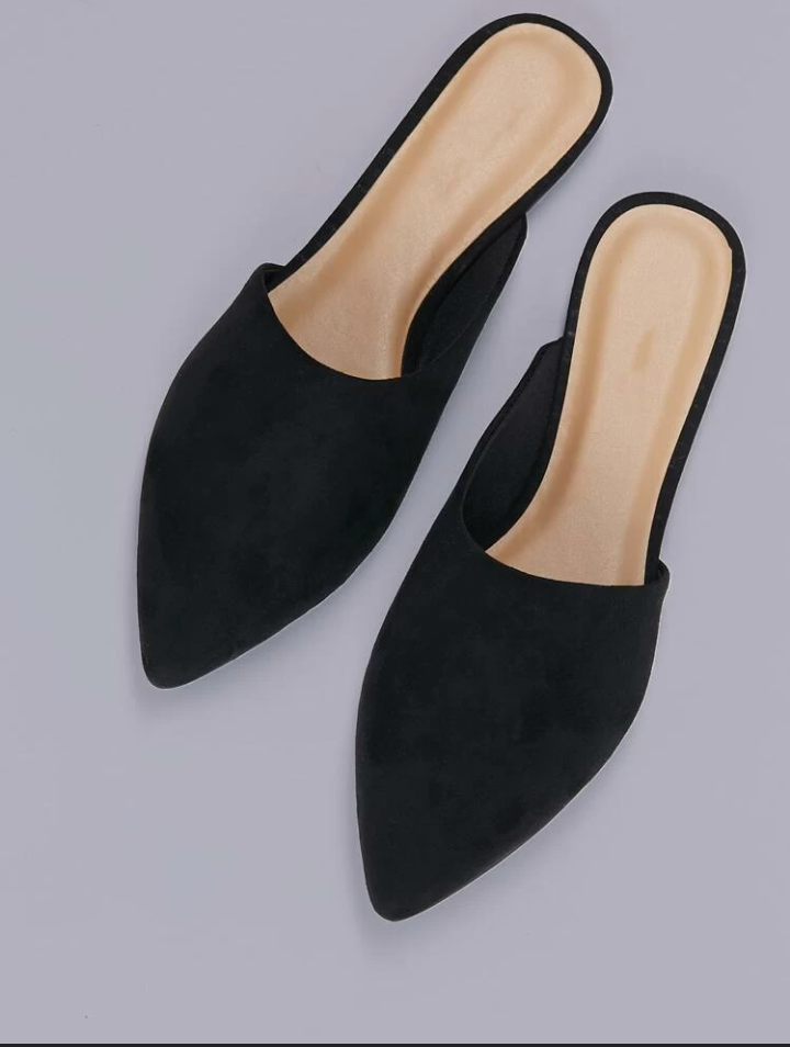 Women's casual pointed slide on